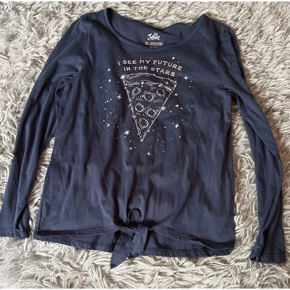 Tie Front Long Sleeve Tops